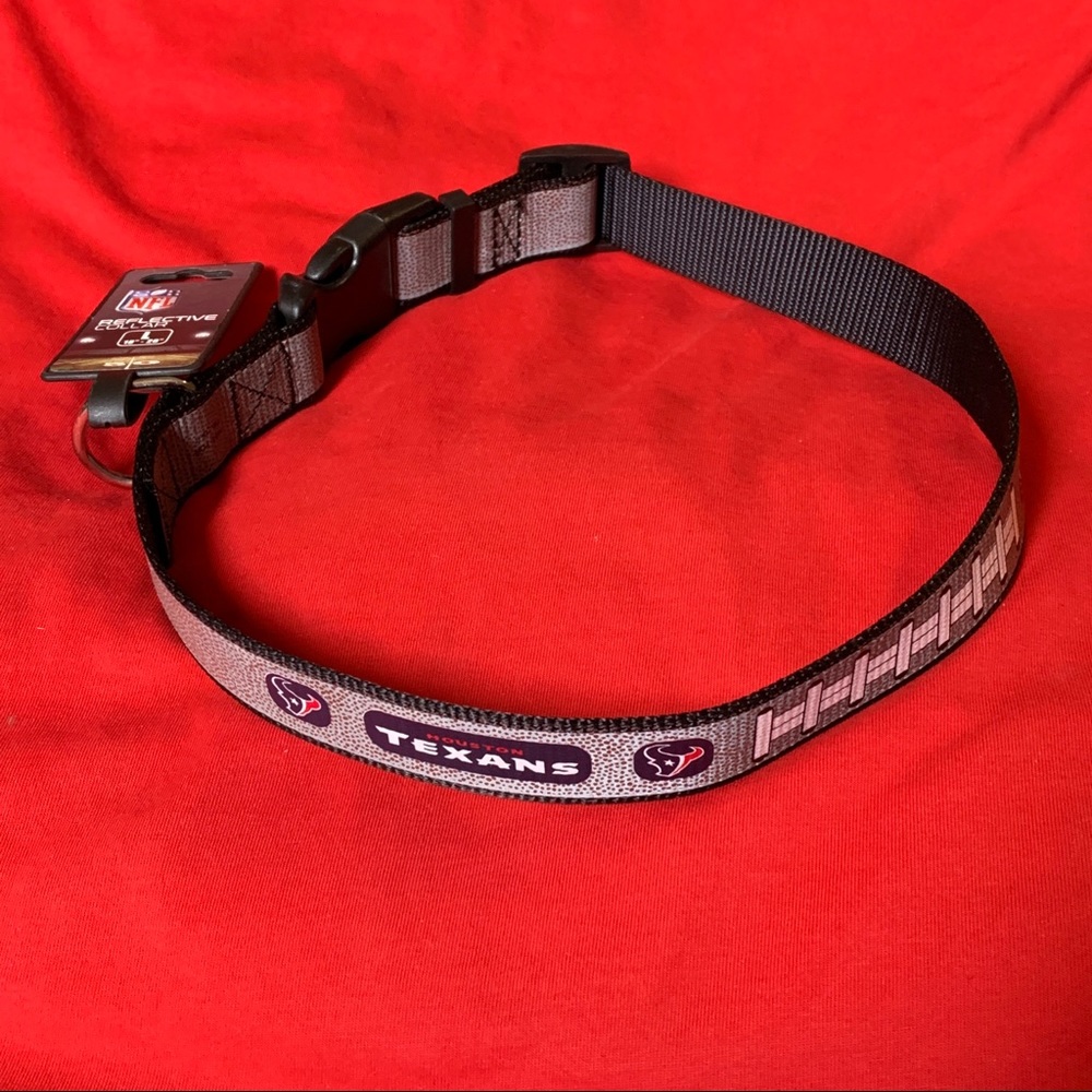 Pets NFL Houston Texans Reflective dog collar